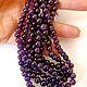 Аметист 5,5-6,5мм нить 33см. Бусины. Beads. Интернет-магазин Ярмарка Мастеров.  Фото №2