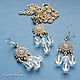 Earrings and pendant with crystal beads ' icicle'. Jewelry Sets. BijouSiberia. My Livemaster. Фото №6