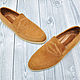 Men's loafers made of natural suede, in orange color. Loafers. SHOES&BAGS. My Livemaster. Фото №4