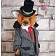 Джон лис в технике тедди. Тедди Зверята. Татьяна Корчикова teddy & dolls. Ярмарка Мастеров.  Фото №5