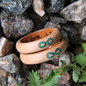 Украшения handmade. Livemaster - original item Copy of Copy of Copy of Copy of Copy of Wooden ring with emerald. Handmade.