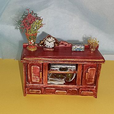 Куклы и игрушки ручной работы. Ярмарка Мастеров - ручная работа Мебель для кукол: Комод "Элегия". Handmade.