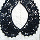 Order Collar ' Black lace'. 'Irish lace'  Elena. Livemaster. . Collars Фото №3