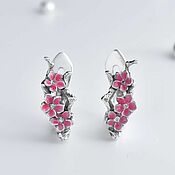 Украшения handmade. Livemaster - original item earrings Sakura. Handmade.