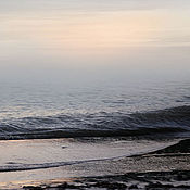Картины и панно handmade. Livemaster - original item Sea, Abstract marine landscape in pastel tones of dawn mist. Handmade.