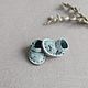 Sandals for ob mini my doll blue 13x8mm, Clothes for dolls, Novosibirsk,  Фото №1