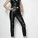 Biker-style leather trousers with zippers. Pants. Lollypie - Modiste Cat. Online shopping on My Livemaster.  Фото №2