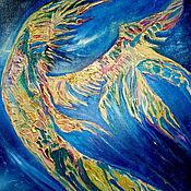 Картины и панно handmade. Livemaster - original item Painting Bird Firebird Interior Painting. Handmade.