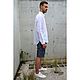 Рубашка мужская из конопли Hemp Oversized Work Shirt White. Рубашки мужские. VÄN Studio. Ярмарка Мастеров.  Фото №4