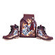 Set of leather backpack and boots 'Pleasant dreams', Boots, St. Petersburg,  Фото №1