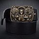 Пряжка ручной работы для ремня 42 мм. Россия. Фурнитура. vlasovstore & bucklestore. Ярмарка Мастеров.  Фото №6