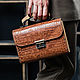 Order Leather Reptile clutch with wood. Mart Bags (martbags). Livemaster. . Clutches Фото №3