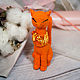 Orange fire cat. Key chain. Soleatoys. My Livemaster. Фото №4