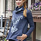 Hoodie, women's sweatshirt Yakutyanochka,  long sweatshirt. Sweatshirts. Lara (EnigmaStyle). My Livemaster. Фото №4