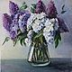 Oil painting 'lilac' 30h30, not panels!, Pictures, Mytishchi,  Фото №1