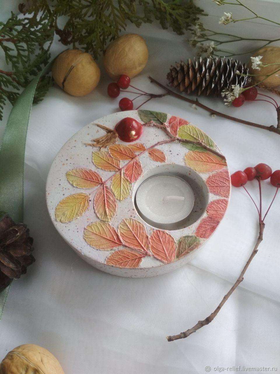 Подсвечники: подсвечник из гипса, ботанический барельеф в интернет ...