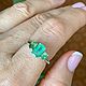 18. Кольцо с натуральным Уральским Изумрудом 1.15 ct. Кольца. Елена. Ярмарка Мастеров.  Фото №4