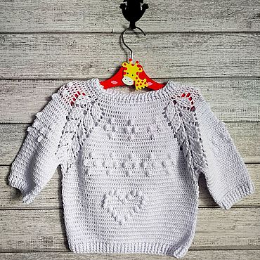 Одежда детская ручной работы. Ярмарка Мастеров - ручная работа Детская летняя кофточка из хлопка 12-18 мес. Handmade.