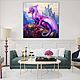 Painting Purple Dragon. Fantasy art. buy painting artist. Pictures. House of the Sun (irina-bast). Online shopping on My Livemaster.  Фото №2