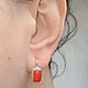Серебряный комплект с кораллами,. Комплекты украшений. Ksenia-jewelry-. Ярмарка Мастеров.  Фото №5