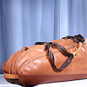 Сумки и аксессуары handmade. Livemaster - original item Men`s leather sports bag 