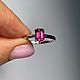 18. Кольцо с гранатом малайя 1.05 ct. Натуральные камни. Кольца. Елена. Ярмарка Мастеров.  Фото №4