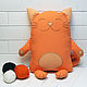 Decorative pillow toy Red cat, Pillow, St. Petersburg,  Фото №1