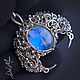 Moonlight pendant with a stone adulyar 'Moonlight', Pendant, St. Petersburg,  Фото №1
