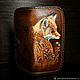 Женский кожаный кошелек ручной работы Лиса 2. Кошельки. Pearlyfox. Ярмарка Мастеров.  Фото №4