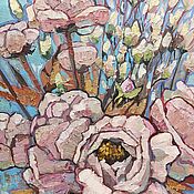 Картины и панно handmade. Livemaster - original item Pictures: Oil painting. Delicate peonies in pastel colours. Handmade.