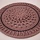 Carpets for the home: round openwork bath mat made of cord. Floor mats. knitted handmade rugs (kovrik-makrame). My Livemaster. Фото №6