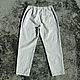 Брюки мужские из конопляного холста Hemp Canvas Elastic Pant 2 Ecru. Брюки мужские. VÄN Studio. Интернет-магазин Ярмарка Мастеров.  Фото №2