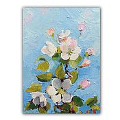 Открытки handmade. Livemaster - original item Apple blossom Postcard with flowers. Handmade.