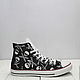 Высокие пиратские кеды Converse «Череп и сабли». Кеды. Алексия Яркая (prospectavenue). Интернет-магазин Ярмарка Мастеров.  Фото №2