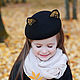 Беретик "Petit chaton d'automne"(Осенний котёнок). Шляпы. Наталья Прокофьева. Ярмарка Мастеров.  Фото №4