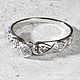 Необычное кольцо для девушки из серебра, кольцо с камнем, подарок, Кольцо помолвочное, Москва,  Фото №1