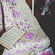Blanket 'Lilac morning',patchwork bedspread. Blankets. VintagDreams. My Livemaster. Фото №4