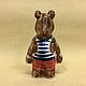 Bear in a vest figurine porcelain. Figurines. Veselyj farfor. My Livemaster. Фото №5