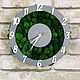 Clock made of stabilized moss d30 cm, Watch, Belgorod,  Фото №1