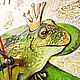 Часы настенные "Царевна Лягушка", часы ручной работы. часы расписные. Часы классические. Anna Gaponova. Интернет-магазин Ярмарка Мастеров.  Фото №2