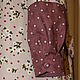 Warm corduroy dress /beige polka dots on red-brown. Dresses. pugovkino delo (Pugovkino-delo). My Livemaster. Фото №4