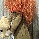 Кукла:Маша и медведь. Большеножка. Нурия. Интернет-магазин Ярмарка Мастеров.  Фото №2