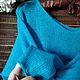 Джемпер из кид-мохера Арт. 2703-02 Тропическая вода. Джемперы. 'Твоя изюминка' изделия из кид-мохера
Наталья. Ярмарка Мастеров.  Фото №4