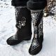 boots: Boots valenki black Firebird. High Boots. wool gifts. My Livemaster. Фото №6