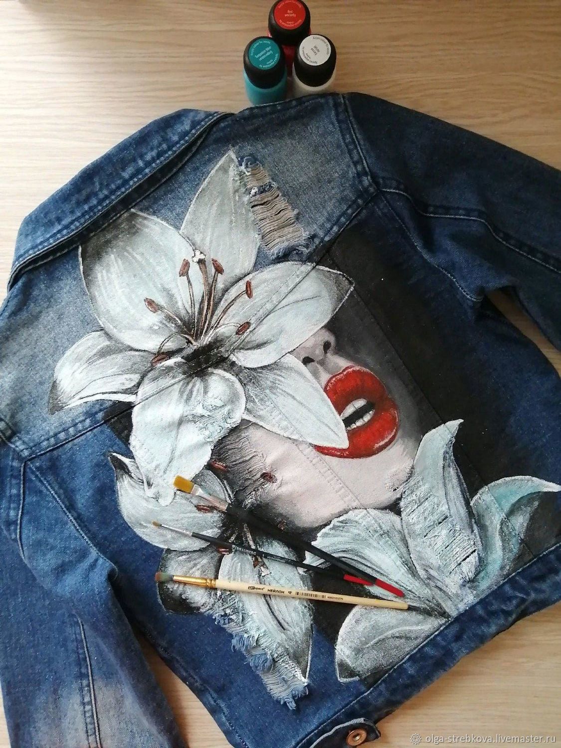 Роспись джинсовой куртки