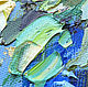 Заказать Imagen de un ramo de flores, Ramo en el fondo azul' óleo sobre lienzo. Multicolor Gallery. Ярмарка Мастеров. . Pictures Фото №3