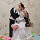 Неразлучники котики льняные жених и невеста, Мягкие игрушки, Ставрополь,  Фото №1