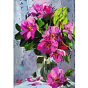 Painting bouquet of flowers 