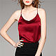 Silk top with straps silk t shirt. Tops. Yana Levashova Fashion. Online shopping on My Livemaster.  Фото №2