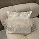 Order Pillow with sequins and feathers decorative 43*43. hellorussia.design. Livemaster. . Pillow Фото №3